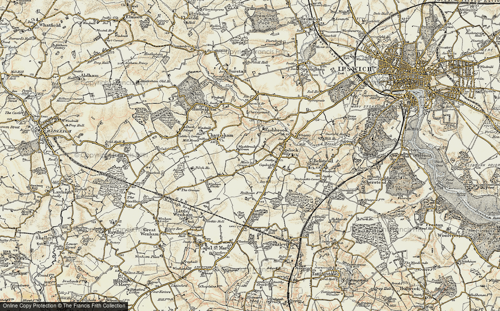 Old Map of Mace Green, 1898-1901 in 1898-1901