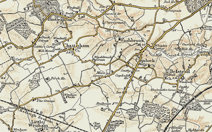 Old map of Mace Green in 1898-1901