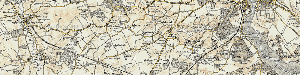 Old map of Mace Green in 1898-1901
