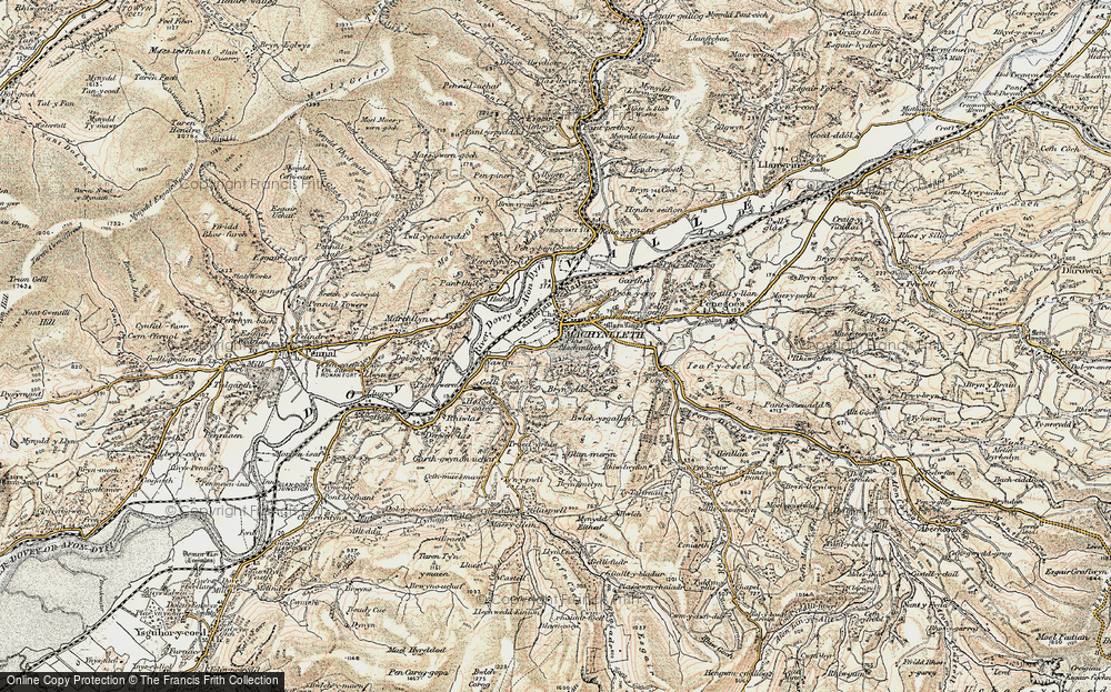Old Map of Machynlleth, 1902-1903 in 1902-1903