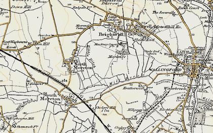 Old map of Mackney in 1897-1898