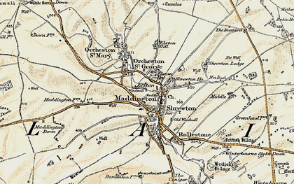 Old map of Maddington in 1897-1899