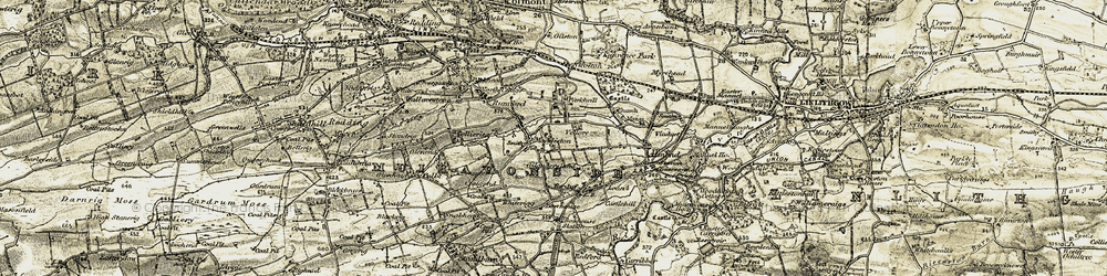 Old map of Lathallan in 1904-1906