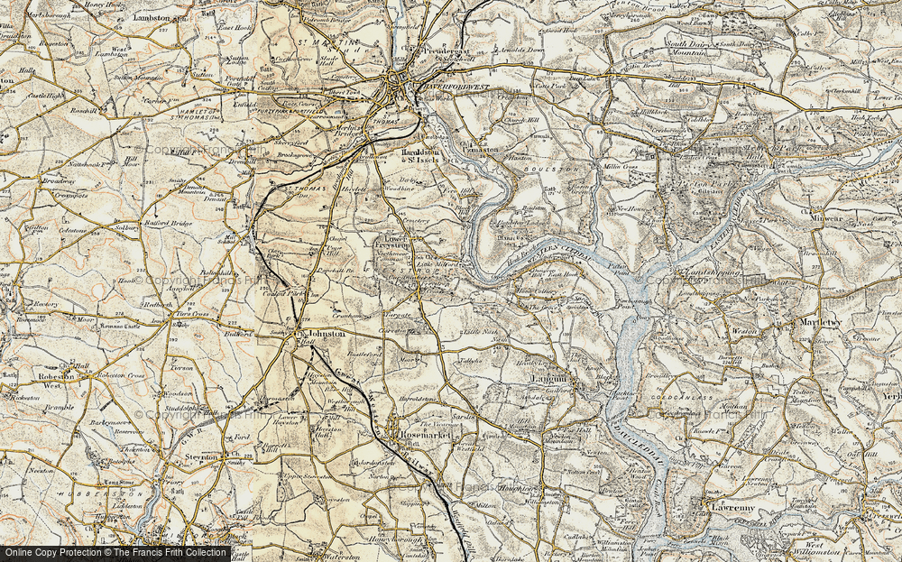Old Map of Maddox Moor, 1901-1912 in 1901-1912