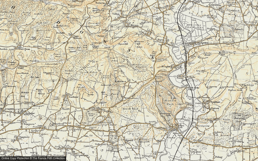 Old Map of Madehurst, 1897-1899 in 1897-1899