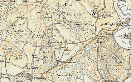 Old map of Madehurst in 1897-1899