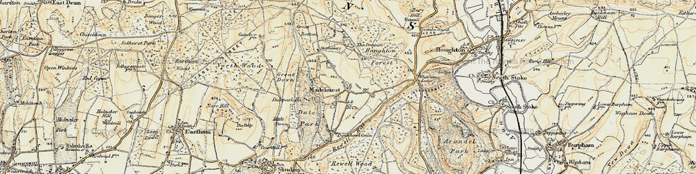 Old map of Madehurst in 1897-1899