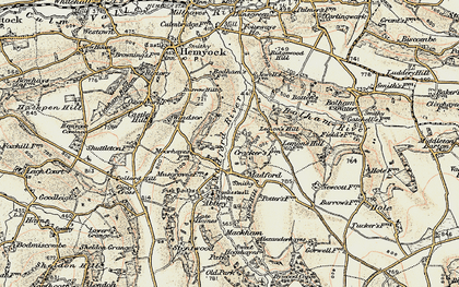 Old map of Madford in 1898-1900