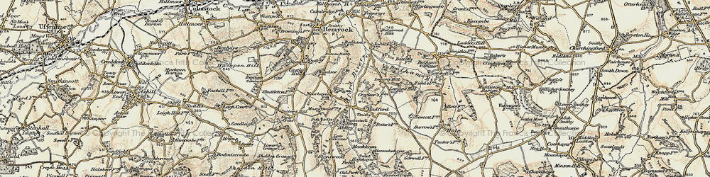 Old map of Madford in 1898-1900