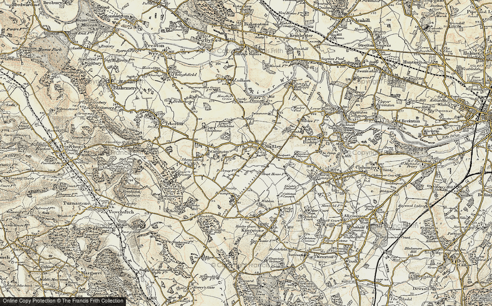 Old Map of Madley, 1900-1901 in 1900-1901