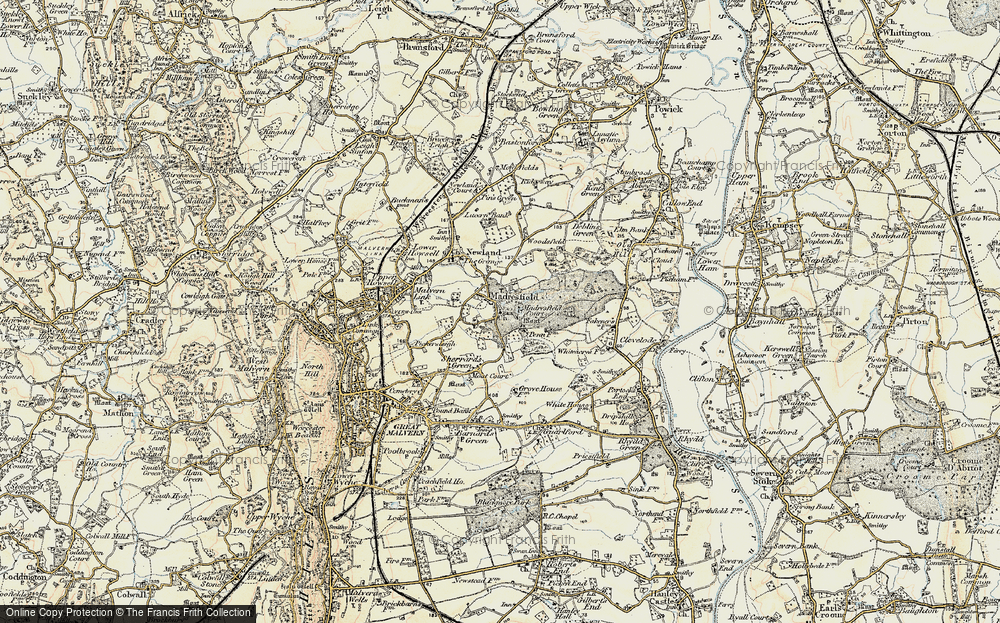 Old Map of Madresfield, 1899-1901 in 1899-1901