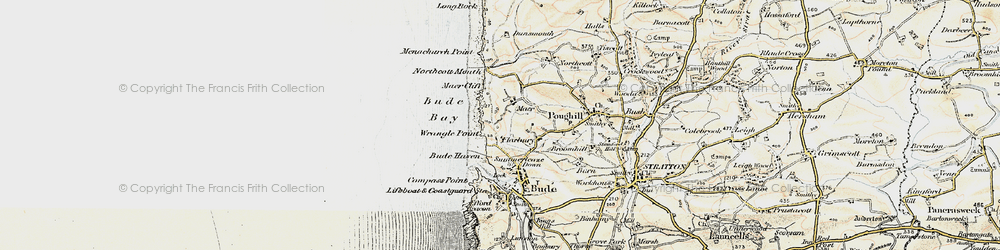 Old map of Wrangle Point in 1900