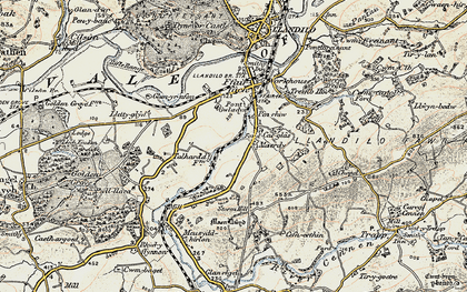Old map of Maerdy in 1900-1901
