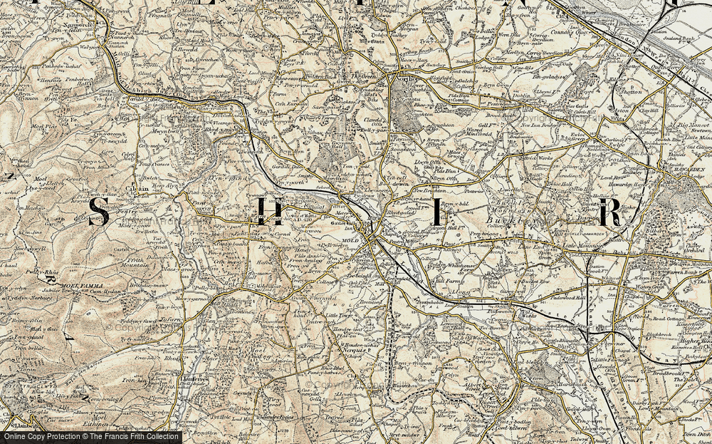 Old Map of Maes-y-dre, 1902-1903 in 1902-1903