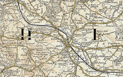 Old map of Maes-y-dre in 1902-1903