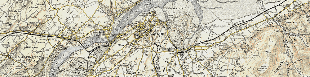 Old map of Maesgeirchen in 1903-1910