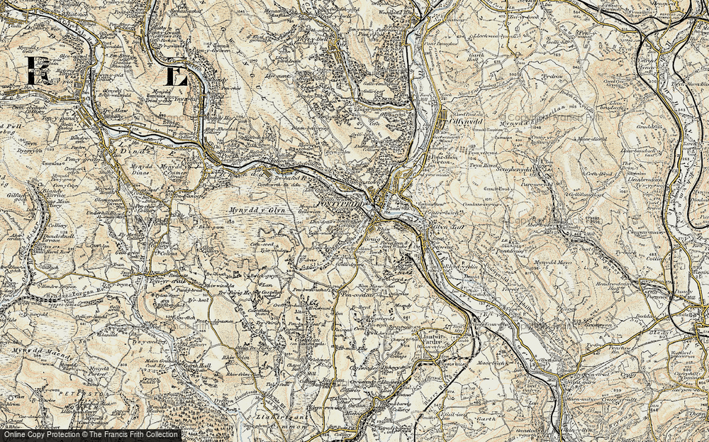 Old Map of Maesycoed, 1899-1900 in 1899-1900