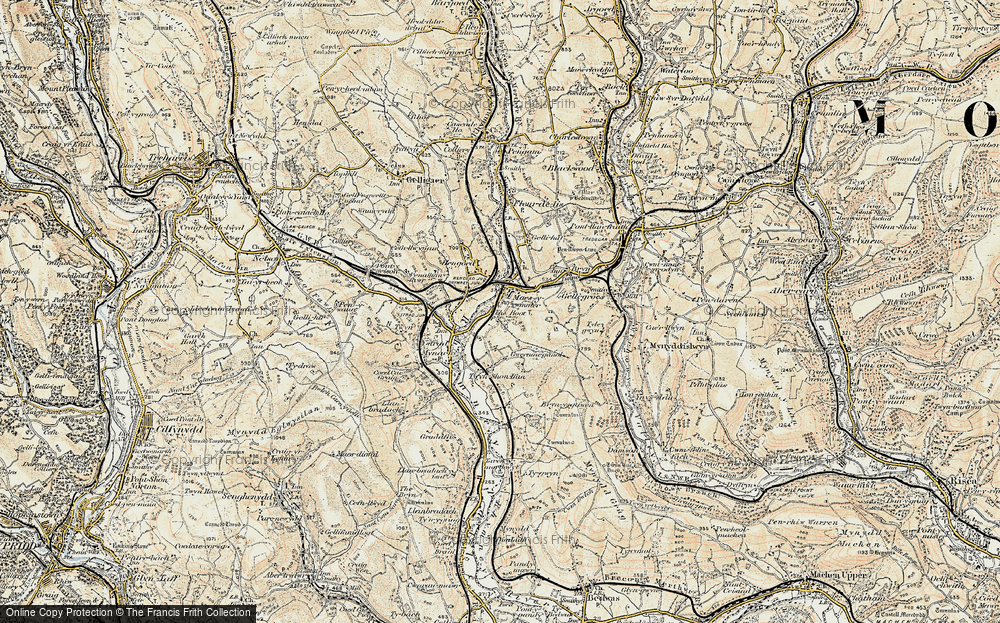 Old Map of Maesycwmmer, 1899-1900 in 1899-1900
