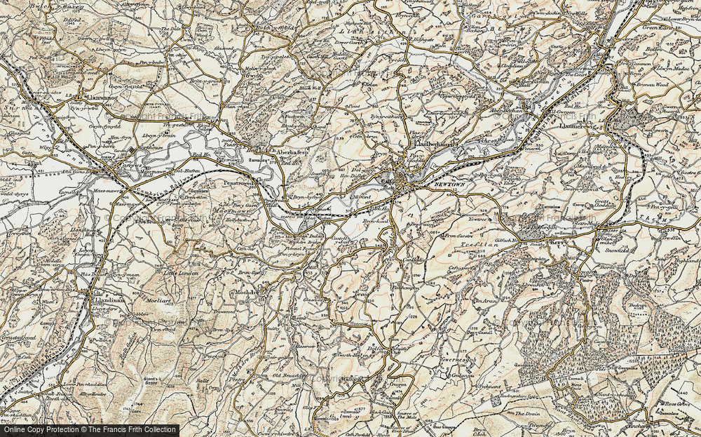 Old Map of Maesyrhandir, 1902-1903 in 1902-1903