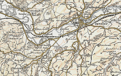 Old map of Maesyrhandir in 1902-1903