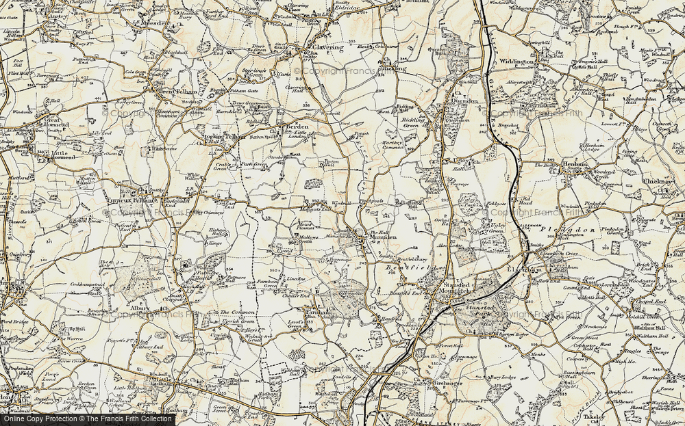 Old Map of Maggots End, 1898-1899 in 1898-1899