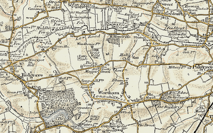 Old map of Magpie Green in 1901