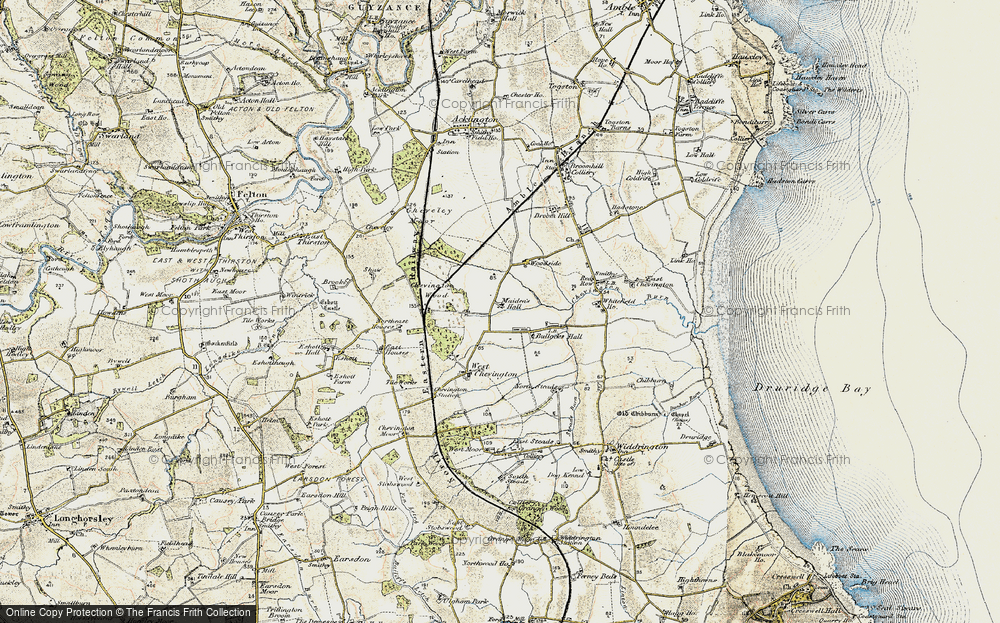 Old Map of Maiden's Hall, 1901-1903 in 1901-1903