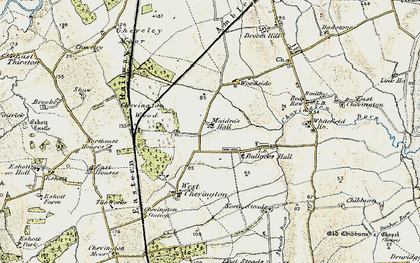 Old map of Maiden's Hall in 1901-1903