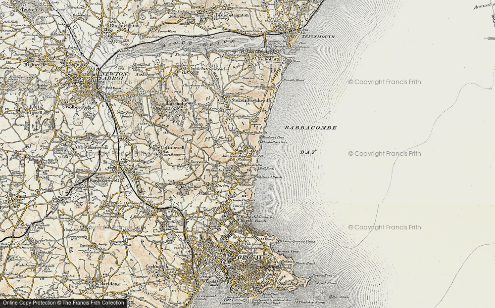 Old Map of Maidencombe, 1899 in 1899