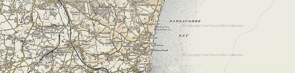 Old map of Blackaller's Cove in 1899