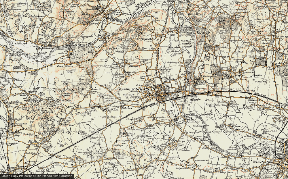 Old Map of Maidenhead, 1897-1909 in 1897-1909
