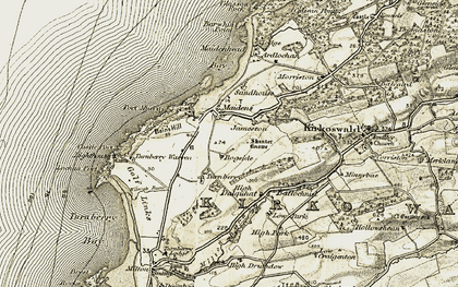 Old map of Maidens in 1905