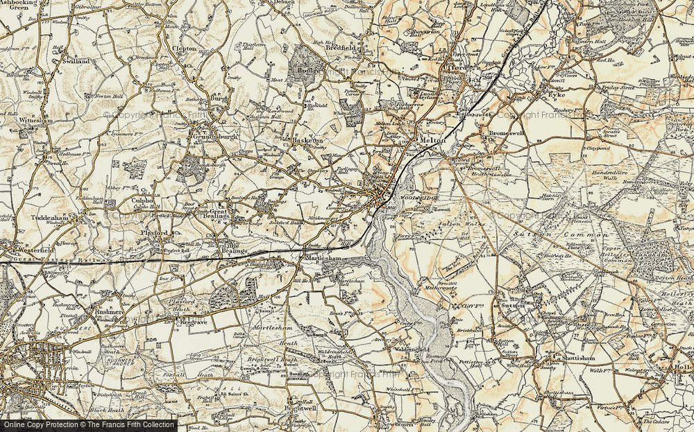 Old Map of Maidensgrave, 1898-1901 in 1898-1901