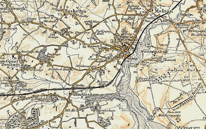 Old map of Maidensgrave in 1898-1901