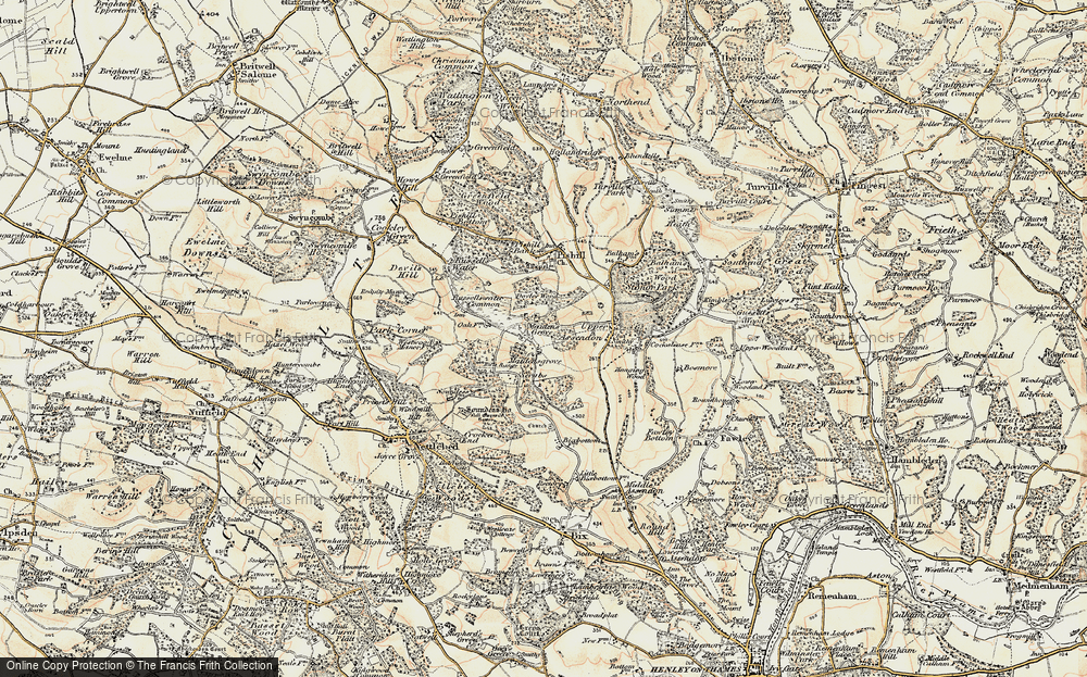 Old Map of Maidensgrove, 1897-1898 in 1897-1898