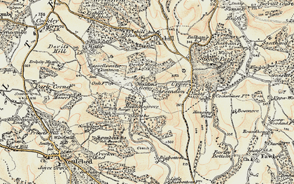 Old map of Maidensgrove in 1897-1898