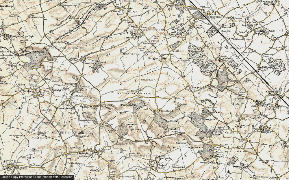 Old Map of Maidenwell, 1902-1903 in 1902-1903