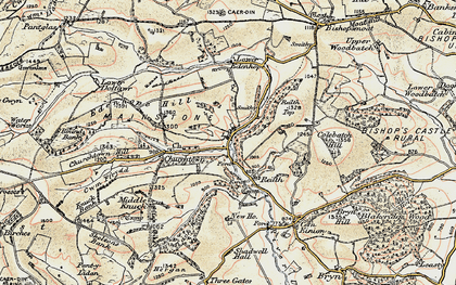 Old map of Reilth Top in 1902-1903