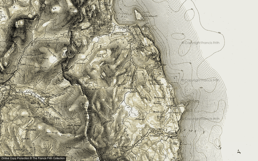 Old Map of Maligar, 1908-1909 in 1908-1909