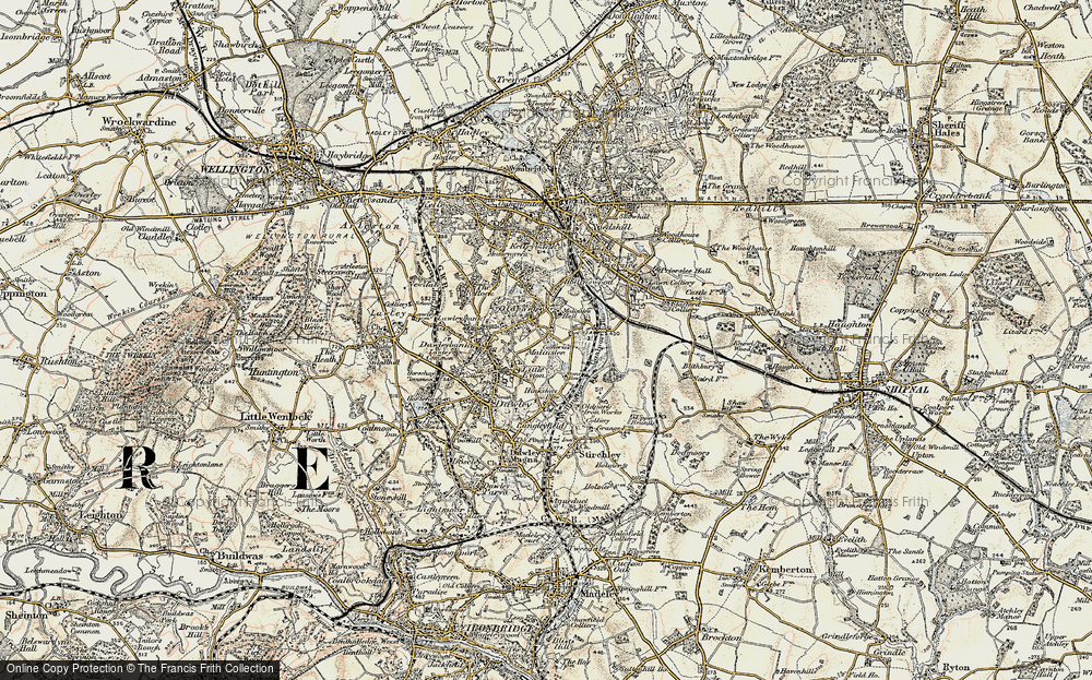 Old Map of Malinslee, 1902 in 1902