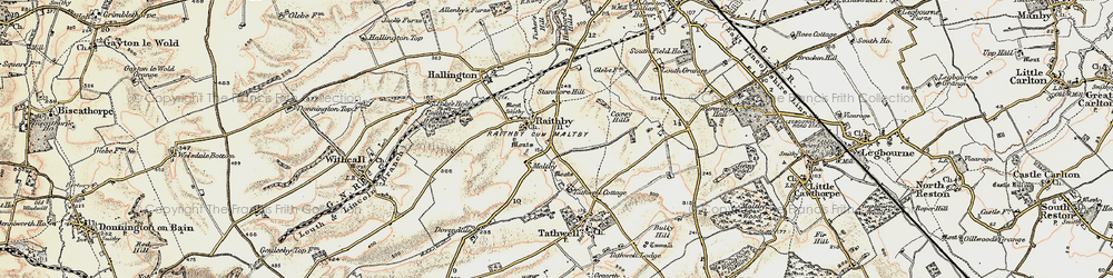 Old map of Maltby in 1902-1903