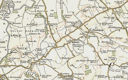 Old map of Maltby in 1903-1904