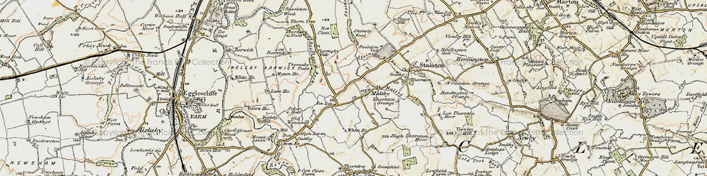 Old map of Teesside Industrial Estate in 1903-1904