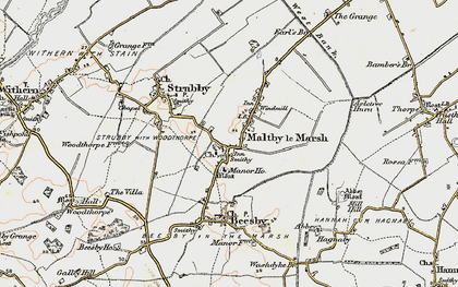 Old map of Maltby le Marsh in 1902-1903