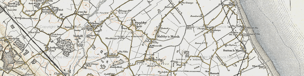 Old map of Maltby le Marsh in 1902-1903
