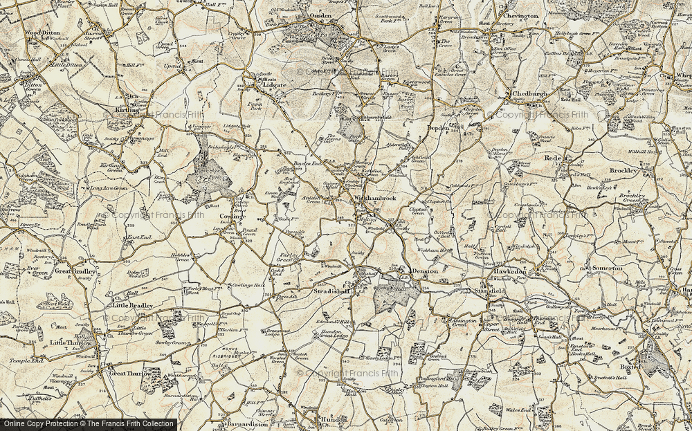 Old Map of Malting End, 1899-1901 in 1899-1901