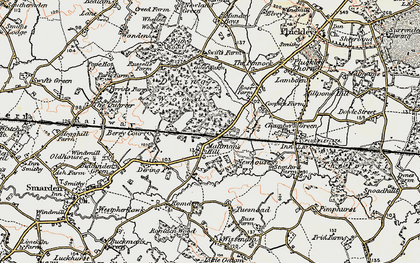 Old map of Maltman's Hill in 1897-1898