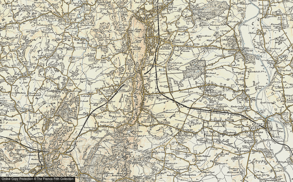 Historic Ordnance Survey Map of Malvern Wells, 1899-1901