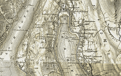 Old map of Mambeg in 1905-1907