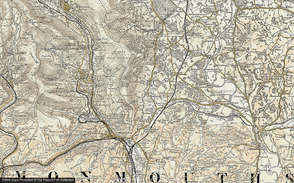 Old Map of Mamhilad, 1899-1900 in 1899-1900
